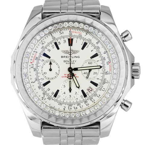 breitling bentley watch with diamond face and band|breitling by bentley men's watch.